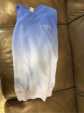 PINK Royal Blue Crewneck Pullover